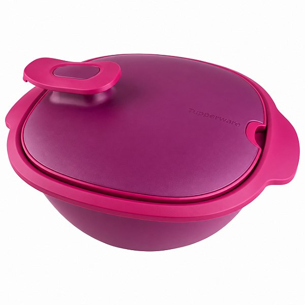 Tupperware Travessa Thermo Tup 2,4 litros Rosa e Roxo