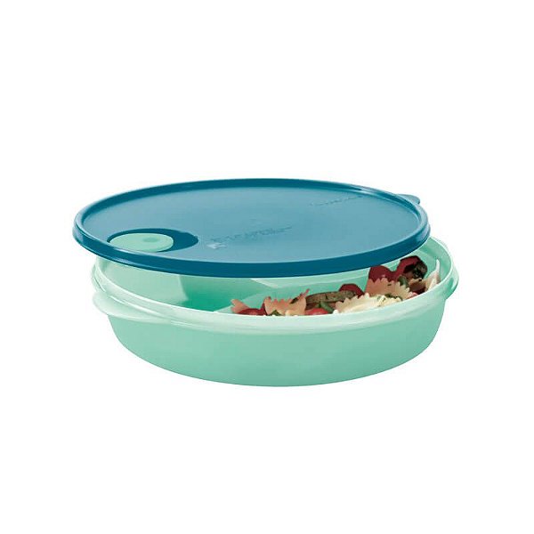 Tupperware Cristalwave com Divisórias 1,4 litro Verde Mint