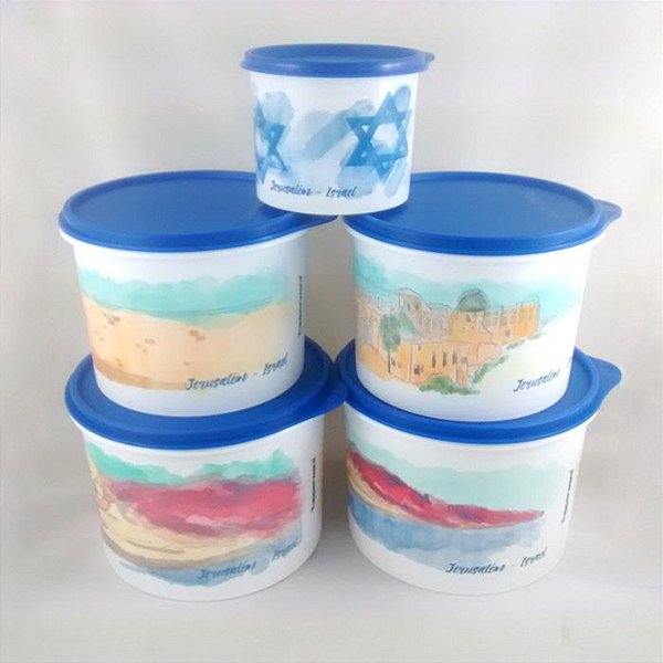 Tupperware Caixa Israel kit 5 peças