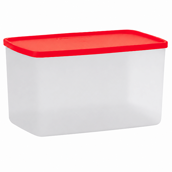 Tupperware Espaçosa 3 litros Vermelha Translúcida
