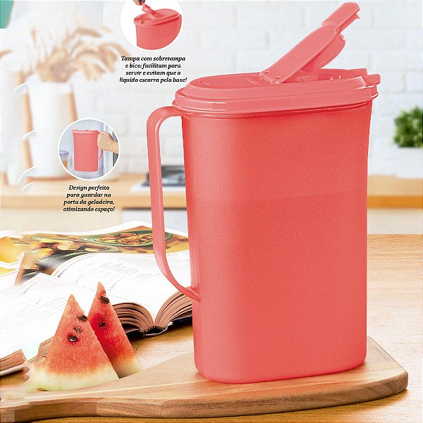 Tupperware Jarra Perfeita 1,8 litro Coral