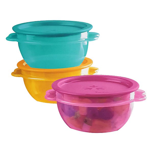 Kit Tupperware Super Mini Instantânea 400ml 3 peças