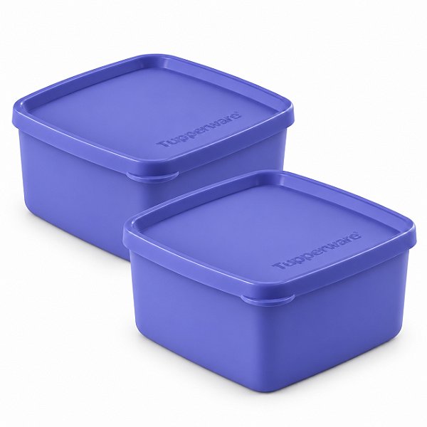 Kit Tupperware Jeitosinho 400ml Roxo Berry 2 Peças