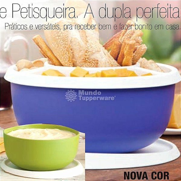 Tupperware Petisqueira Mágica + Toque Mágico 4300 ml + 550 ml Kit 3 peças