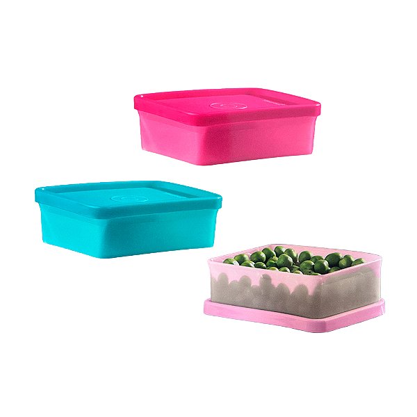 Kit Tupperware Mini Refri Box 150ml 3 peças
