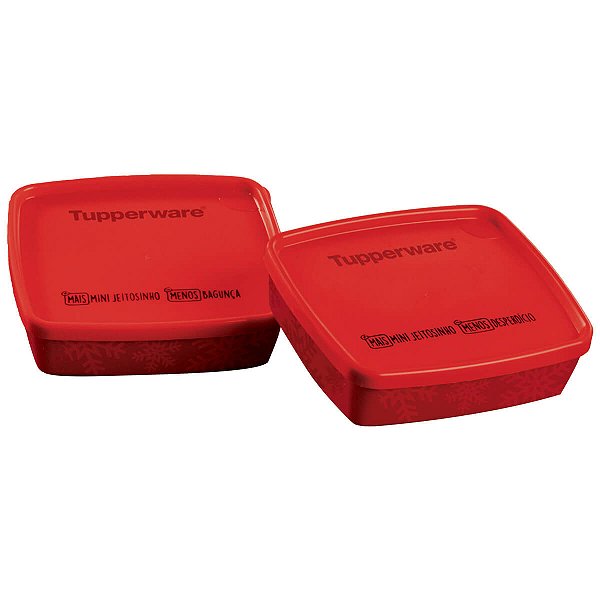 Kit Tupperware Mini Jeitosinho Neve 250ml Vermelho 2 peças - Comprar  Tupperware Online? Wareshop - Loja Mundo Tupperware