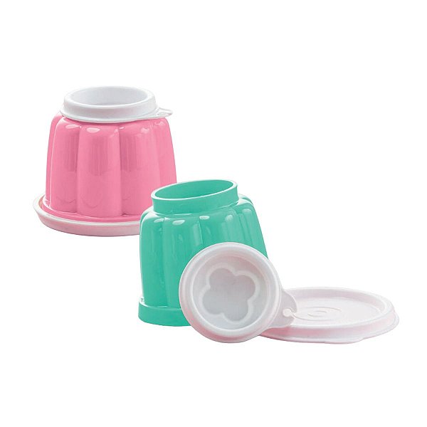 Kit Tupperware Mini Mágica 125ml Peônia e Mint 2 peças