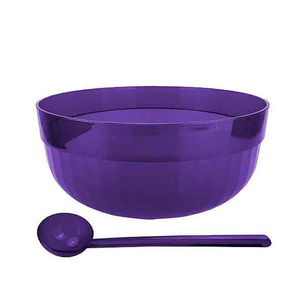 Tupperware Tigela Premier 6 litros Roxa + Concha Policarbonato