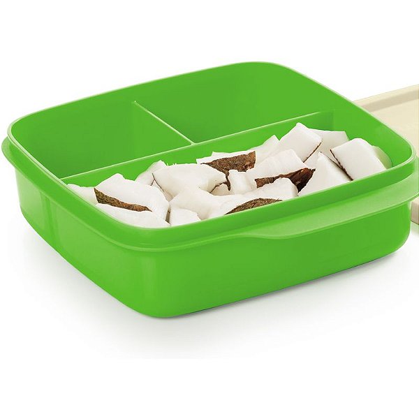Tupperware Basic Line com Divisórias Coco 550ml