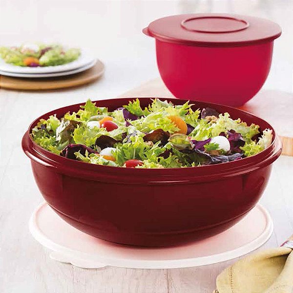 Tupperware Saladeira 6,5 Litros Marsala Glitter