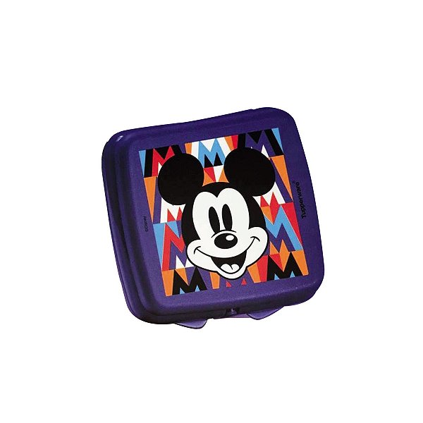 Tupperware Porta Sanduíche M de Mickey Azul