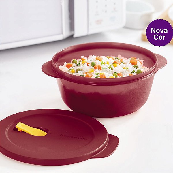 Tupperware Cristalwave Geração II 1,5 litro Marsala