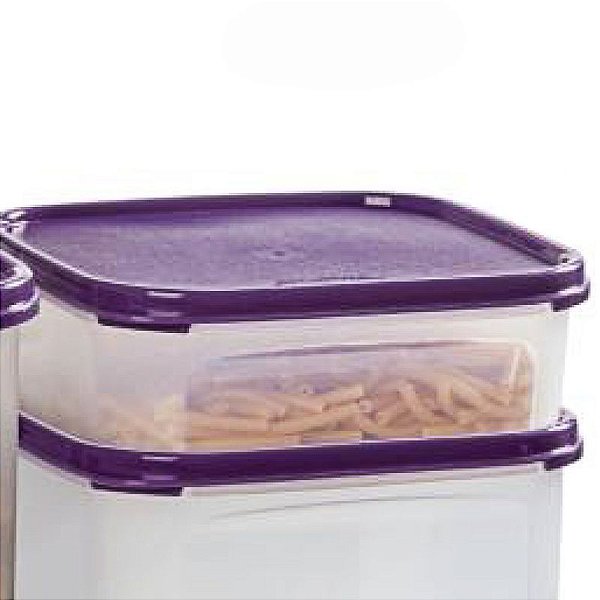 Tupperware Modular Quadrado 1,2 litro Roxo nº1