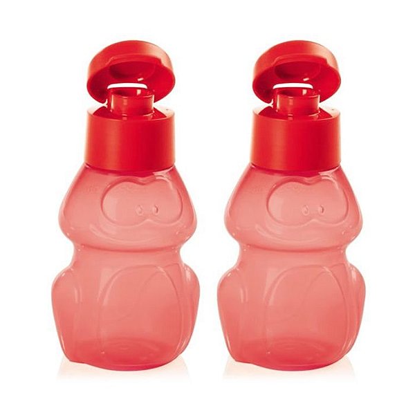 Tupperware Eco Kids Garrafa Sapo Vermelho 2 peças