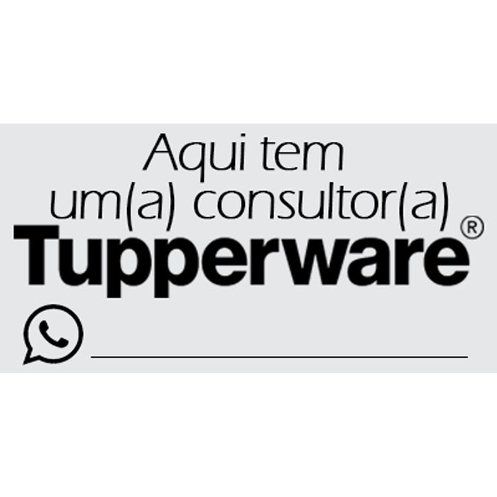 Placa Consultor(a) Tupperware" em PVC Adesivada