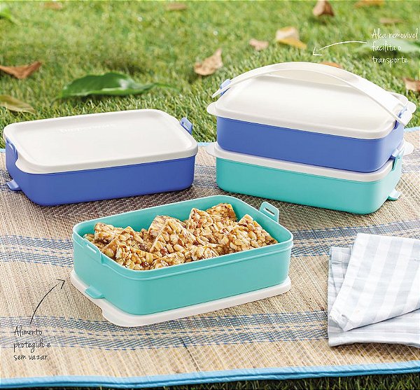 Tupperware Picnic Line  900ml Kit 4 peças