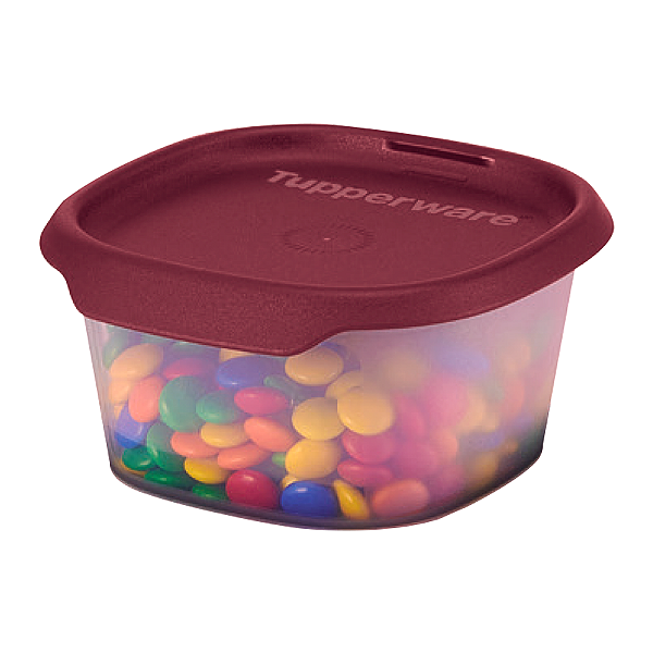 Tupperware Toque + Touch Fresh Quadrado 370ml Marsala