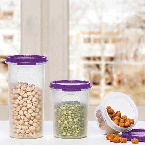 Tupperware Modular Redondo kit 3 Peças