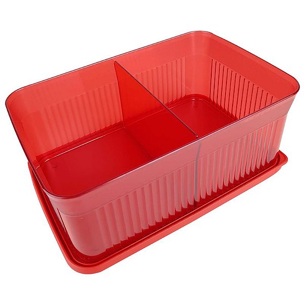 Tupperware Porta Petisco 1,75 litro Vermelho