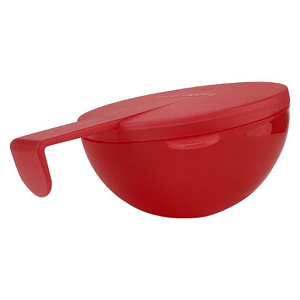 Tupperware Conserva Metade Redondo 200ml Vermelho