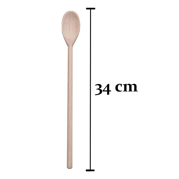 Colher de Pau 34cm Madeira
