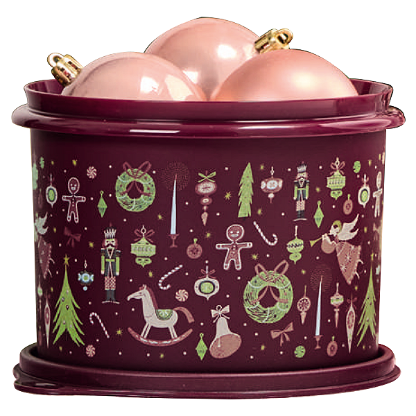 Tupperware Caixa Encanto de Natal 1,1 Litros Marsala