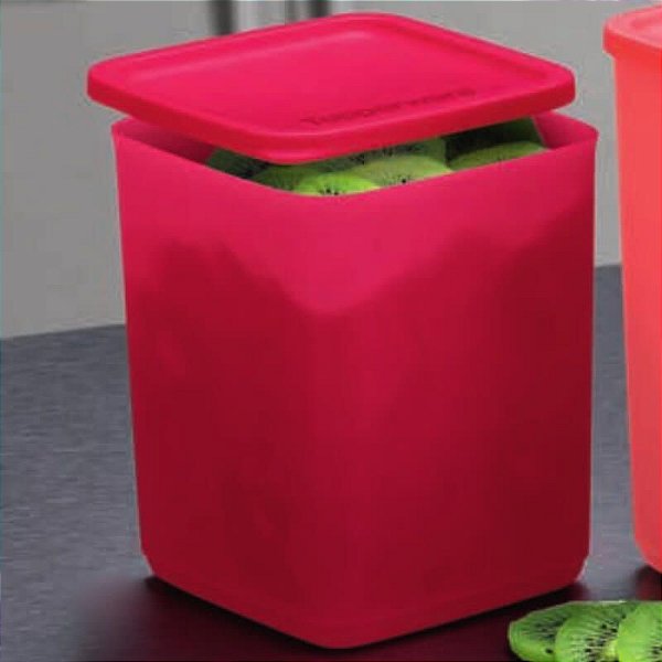 Tupperware Refri Line Quadrado 1,8 litro Vermelho