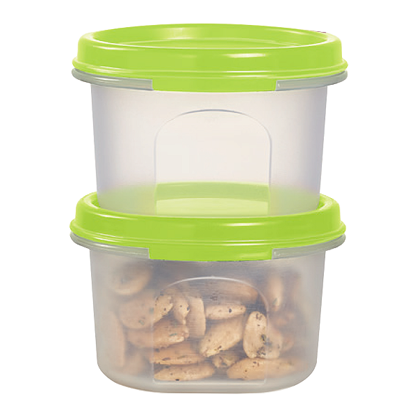 Kit Tupperware Modular Redondo 200ml n°1 Verde 2 peças