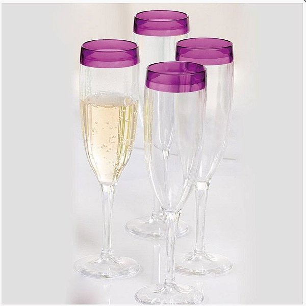 Tupperware taça Champagne Allegra 200ml Kit 2 peças