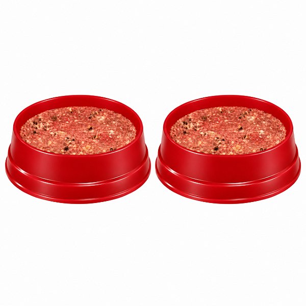 Tupperware Forma Burguer Express Kit 2 peças Marsala