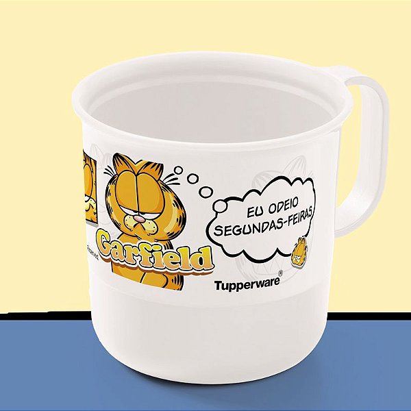 Tupperware Caneca Garfield 350ml Branco
