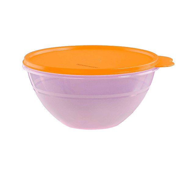 Tupperware Tigela Maravilhosa 1 litro Transparente Laranja