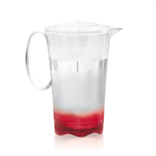 Tupperware Jarra Super Luxo 2 litros Transparente e Vermelho