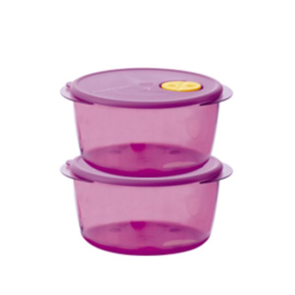 Tupperware Cristalware 2 litros Kit 2 peças Rosa