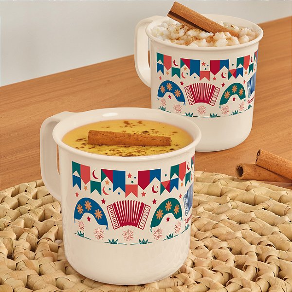 Kit Tupperware Caneca Sabor de Arraiá 350ml 2 peças