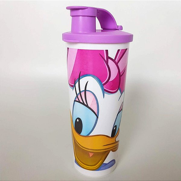 Tupperware Copo com Bico Margarida 470 ml Rosa e Branco