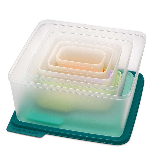 Basic Transparent Tupperware Kit Tupperware Basic Line 5 peças Translúcida - Comprar Tupperware ...