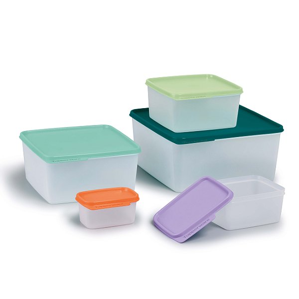 Kit Tupperware Basic Line 5 peças Translúcida
