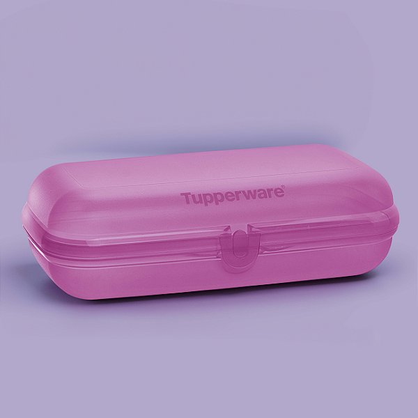 Tupperware Snack Grande Porta Sanduiche Roxo Amora