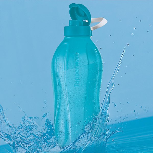 Garrafa Tupperware Eco Tupper Plus 2 litros Azul Acqua