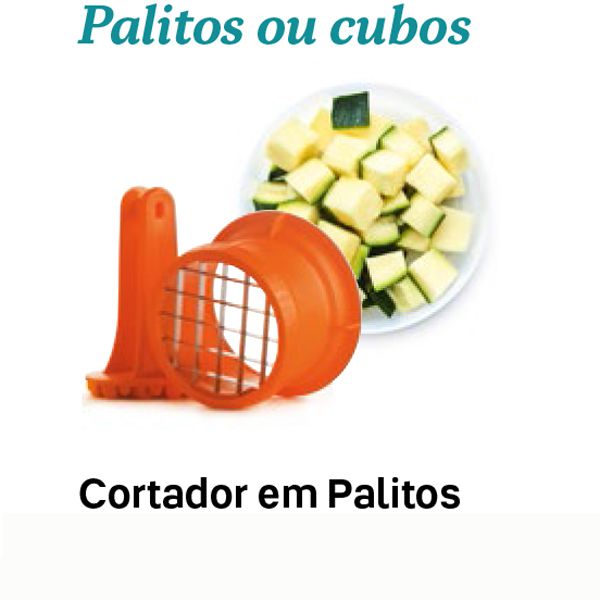 Tupperware Cortador Palitos e Cubos Master Laranja
