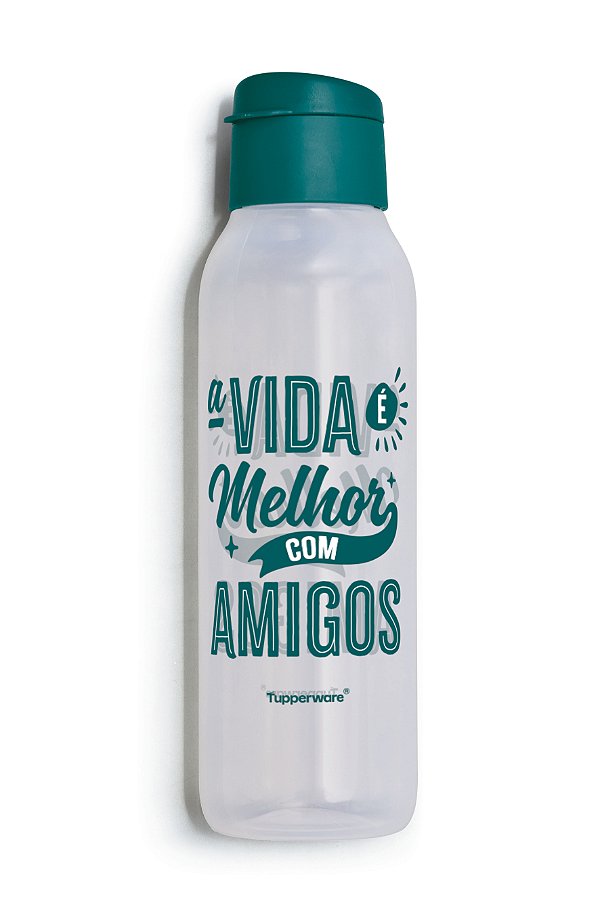 Tupperware Garrafa Eco Tupper Plus Viva as Amizades 750ml