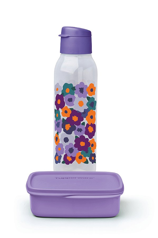 Kit Tupperware Basic Line Divisória + Eco Tupper 750ml Viva as Cores