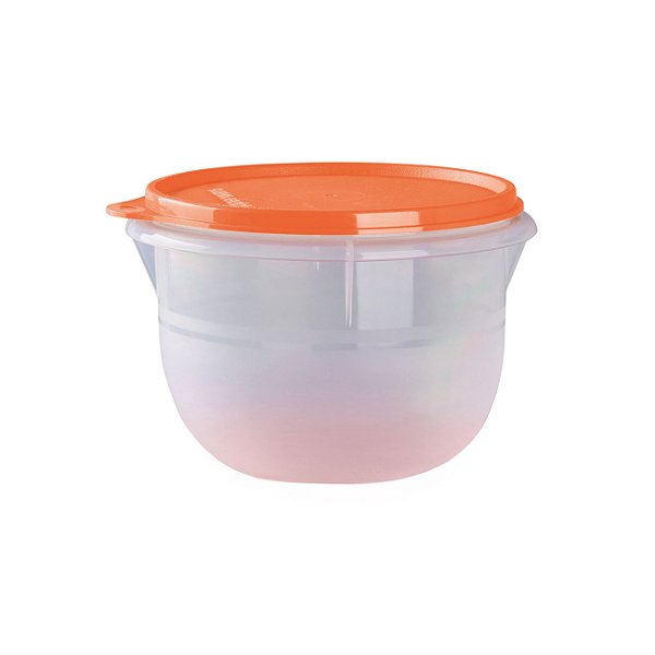 Tupperware Tigela Batedeira 1 litro Translúcida Laranja