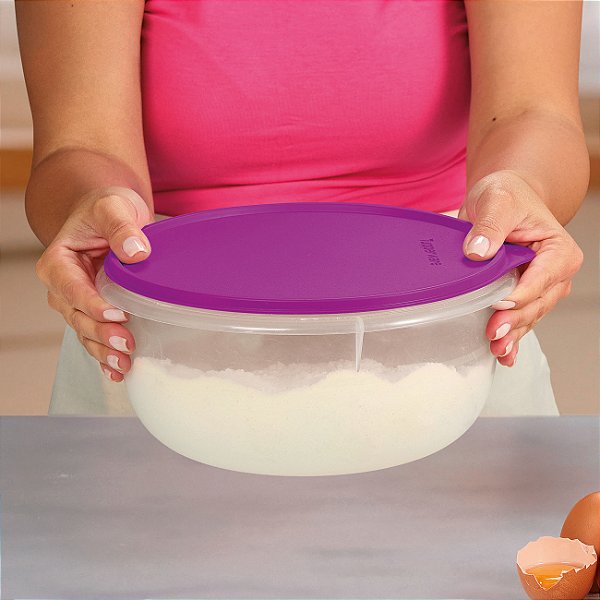 Tupperware Tigela Batedeira 3,2 litros Translúcida Roxa