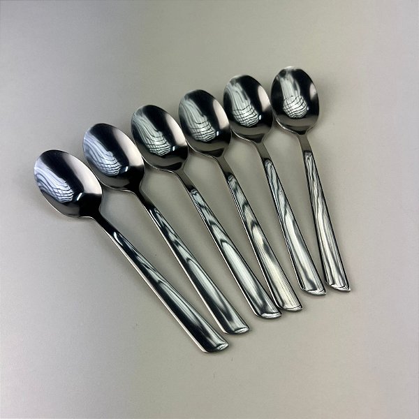 Kit Colher para Café Aço Inox 6 peças