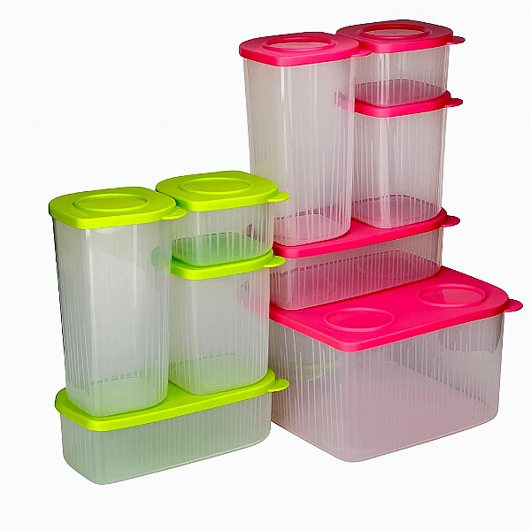 Kit Tupperware PDA 10/2025 Fresh Box 9 peças