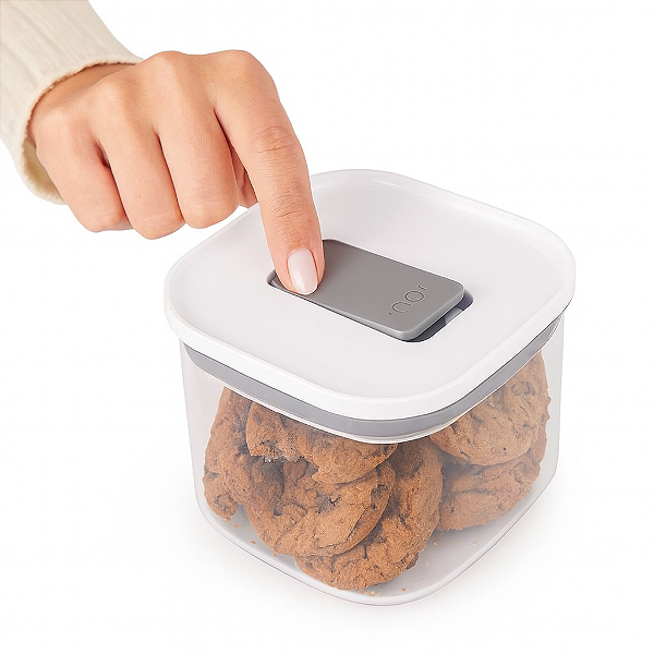 Pote Hermético Quadrado 450ml Linha Duo Lock