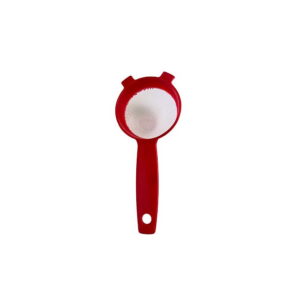 Peneira de Plástico Mini 7 cm Vermelha