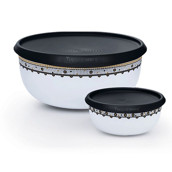 Kit Tupperware Tigela Toque Mágico Ladrinhos 2 peças